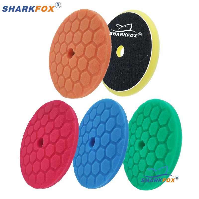 Polish Pad Set Buffer - Sharkfox 5 Stuks/set 5 Inch(125Mm) Auto