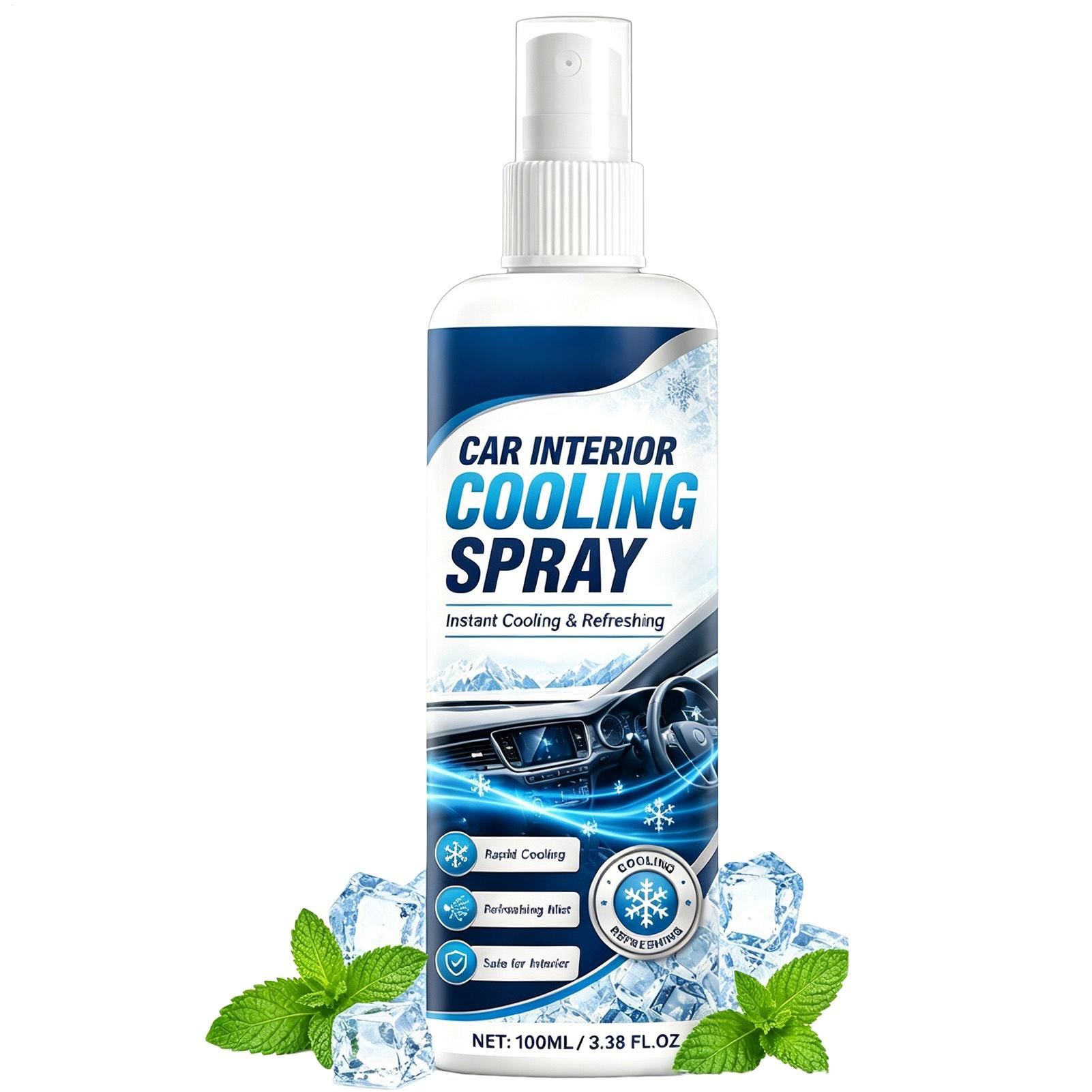 Odor Eliminator Car - 100ml Auto-interieur Koelspray Snelwerkende Vriespray Koelt