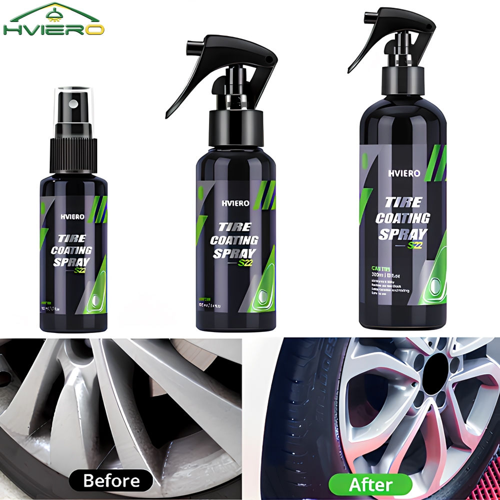 Tire Shine Spray Sealant - Bandenglans HVIERO S22 Bandencoating Spray Hydrofobe