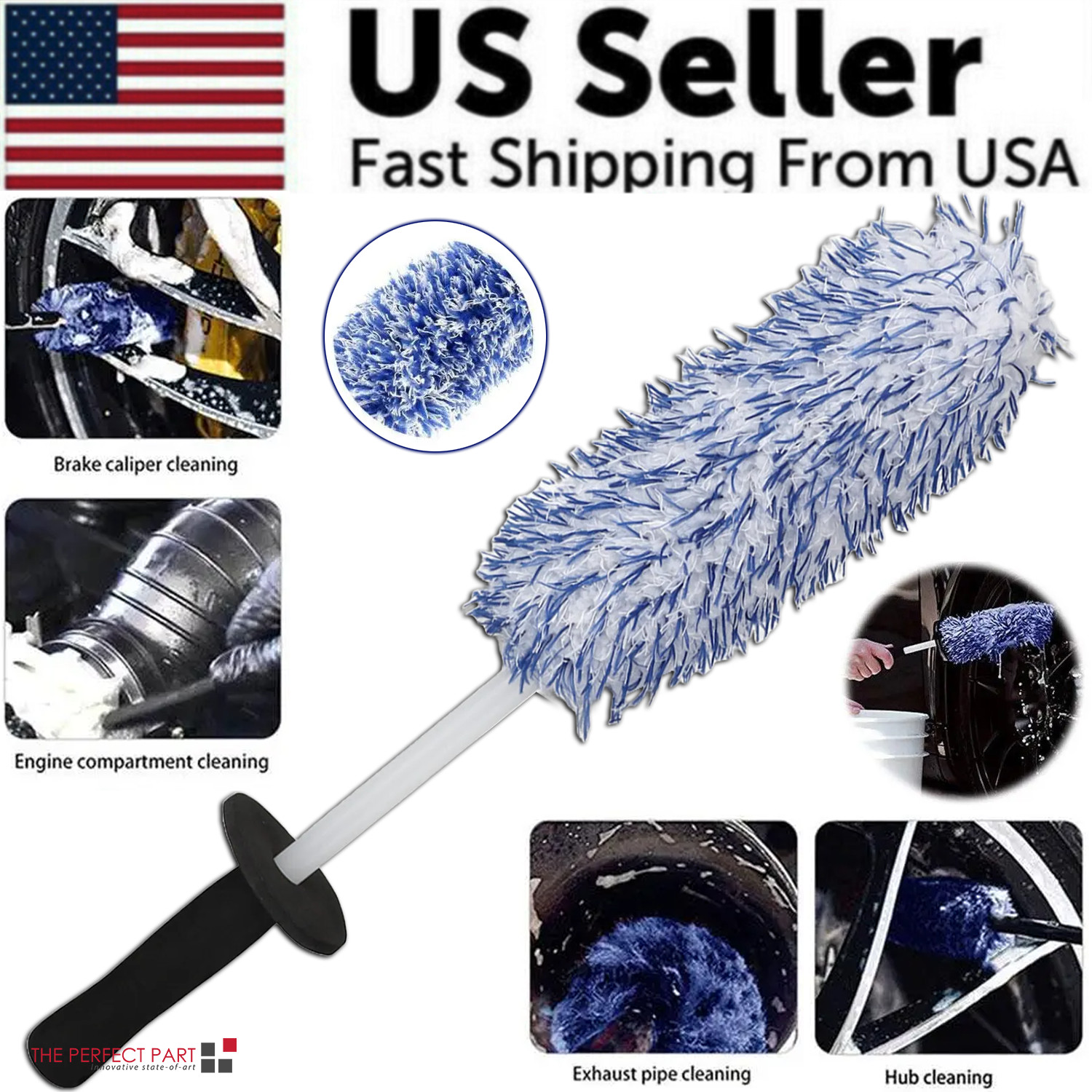 Wheel Cleaner Alloy - Auto Lichtmetalen Velg Reinigingsborstel Gereedschap Bandenwassen