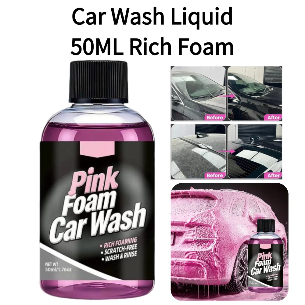 Microfiber Towel Detailing - 50ml Schuim Autowasvloeistof Actieve Sneeuwshampoo Rijke
