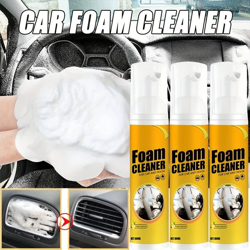 Leather Cleaner Interior - Multifunctionele schuimreiniger levert auto-interieur krachtige ontsmetting