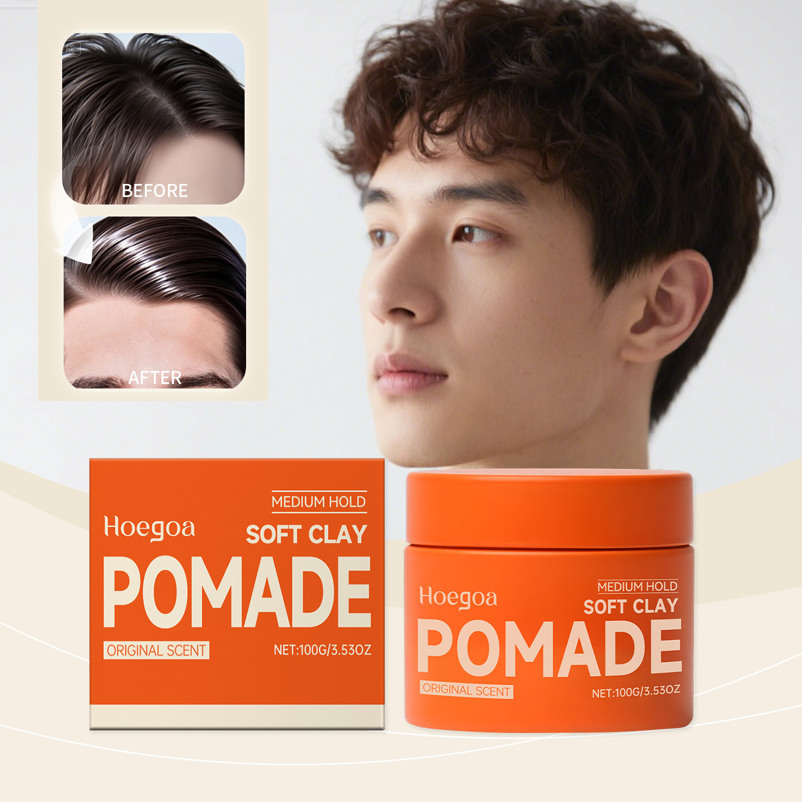 Clay Bar Lubricant - Originele Haarwas Langdurige Haargel Mannen Sterke