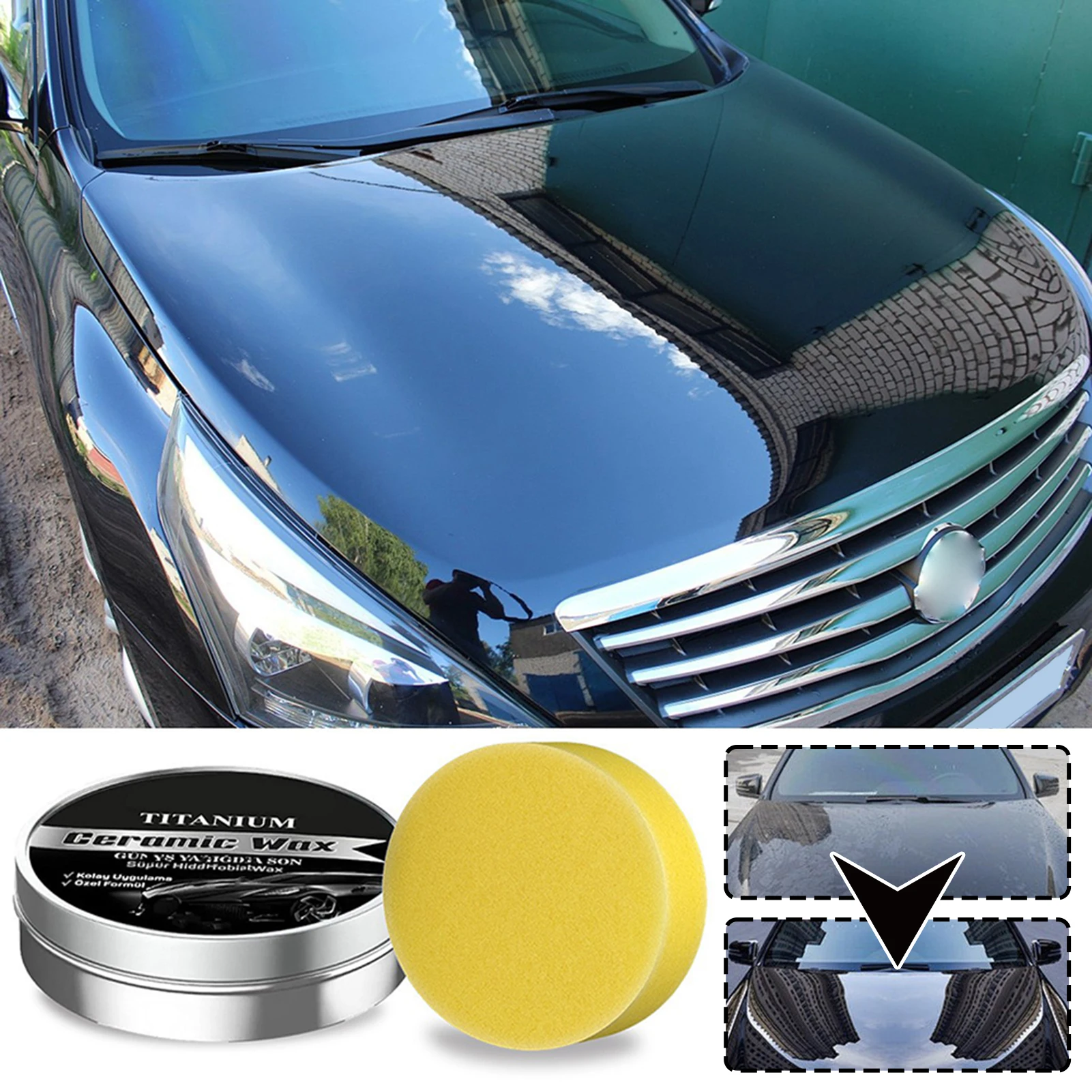 Car Wax Ceramic Coating - Autocoating Polijstwas Autokras Reparatiewas Titaniums Keramische