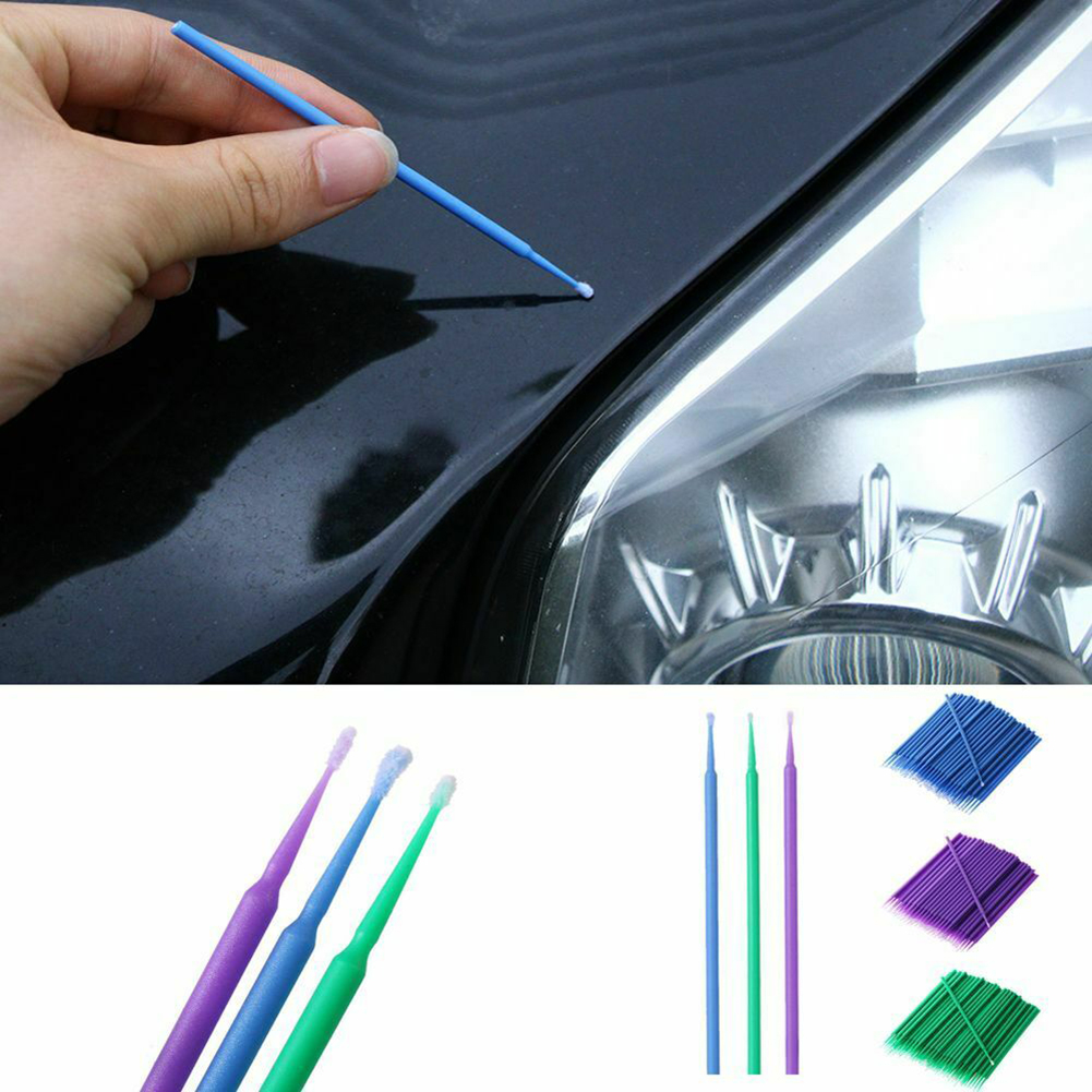 Detailing Brush Set - 100Pcs Autolak Penselen Verf Touch-Up Wegwerpstok