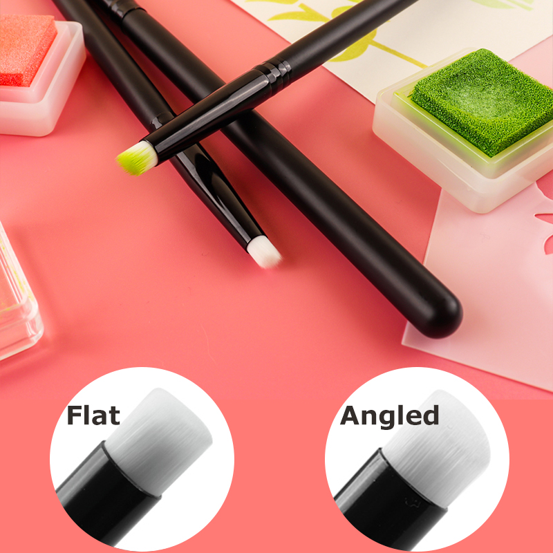 Detailing Brush Set - 3 stks/set platte/hoek gedetailleerde mengborstels set