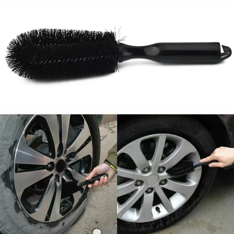 Wheel Cleaner Alloy - Autowielborstel Zachte Borstelband Stalen Ring Detail