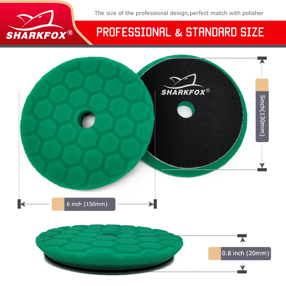 Sharkfox 5 Stuks/set 5 Inch(12 - Polish Pad Set Buffer recensie en prijs