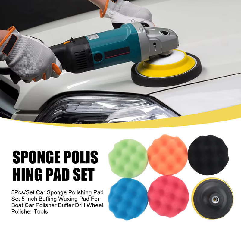 ABJA-8 stks/set Auto Spons Pol - Polish Pad Set Buffer recensie en prijs
