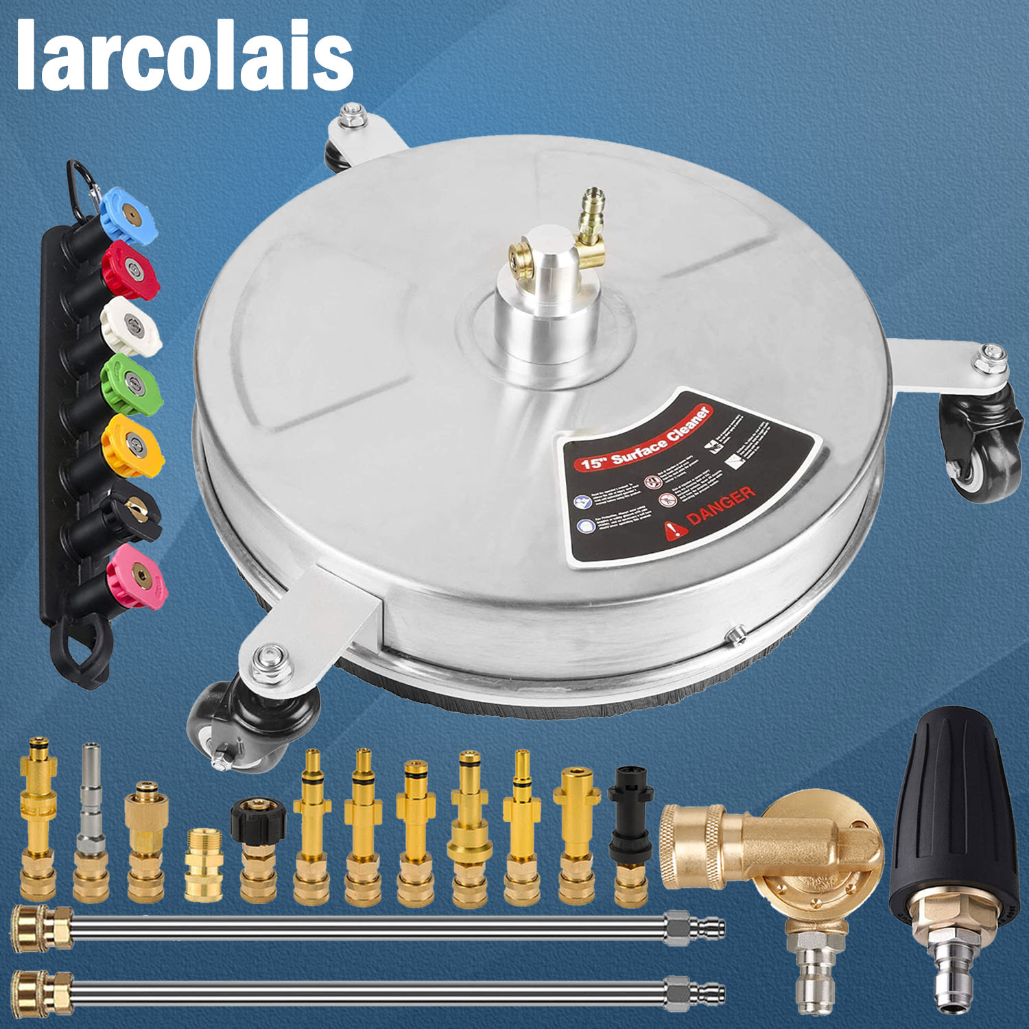 4000PSI 15 Inch Hogedrukreinig - Wheel Cleaner Alloy recensie en prijs