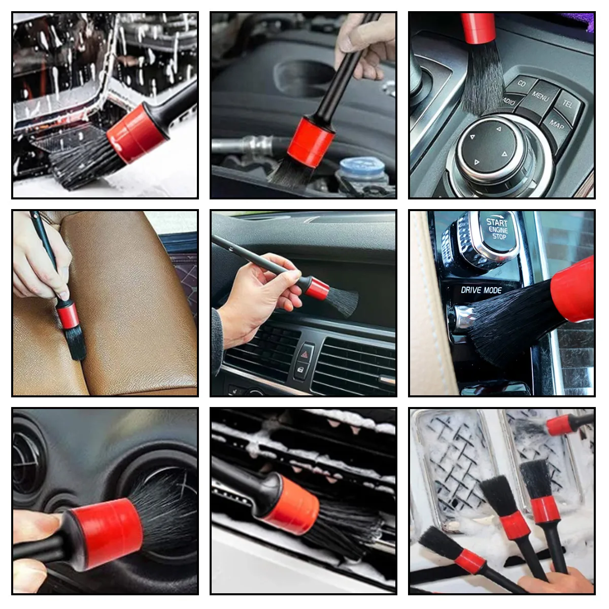 126-delige autodetailreiniging - Dirt Brush Interior recensie en prijs