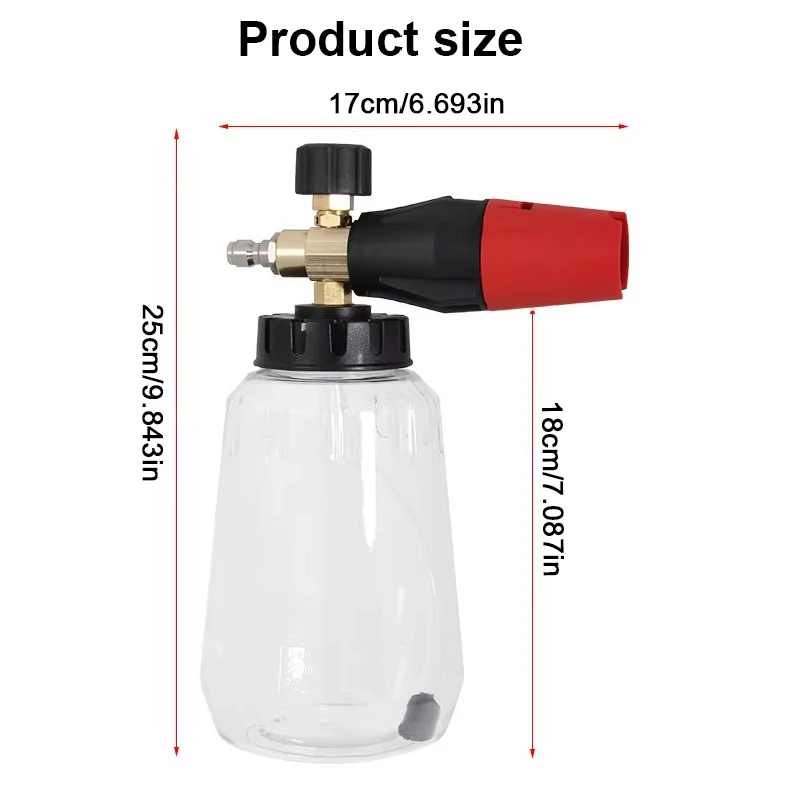 Hogedruk PA Schuimkanon, verst - Pressure Washer Foam Gun recensie en prijs