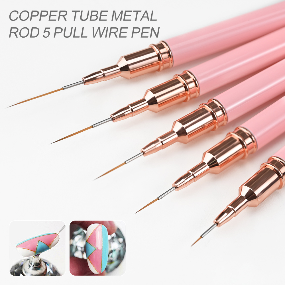 5-delige set roze metalen hand - Detailing Brush Set recensie en prijs