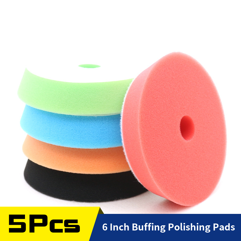 5 Stuks 6Inch Spons Polijsten  - Polish Pad Set Buffer recensie en prijs