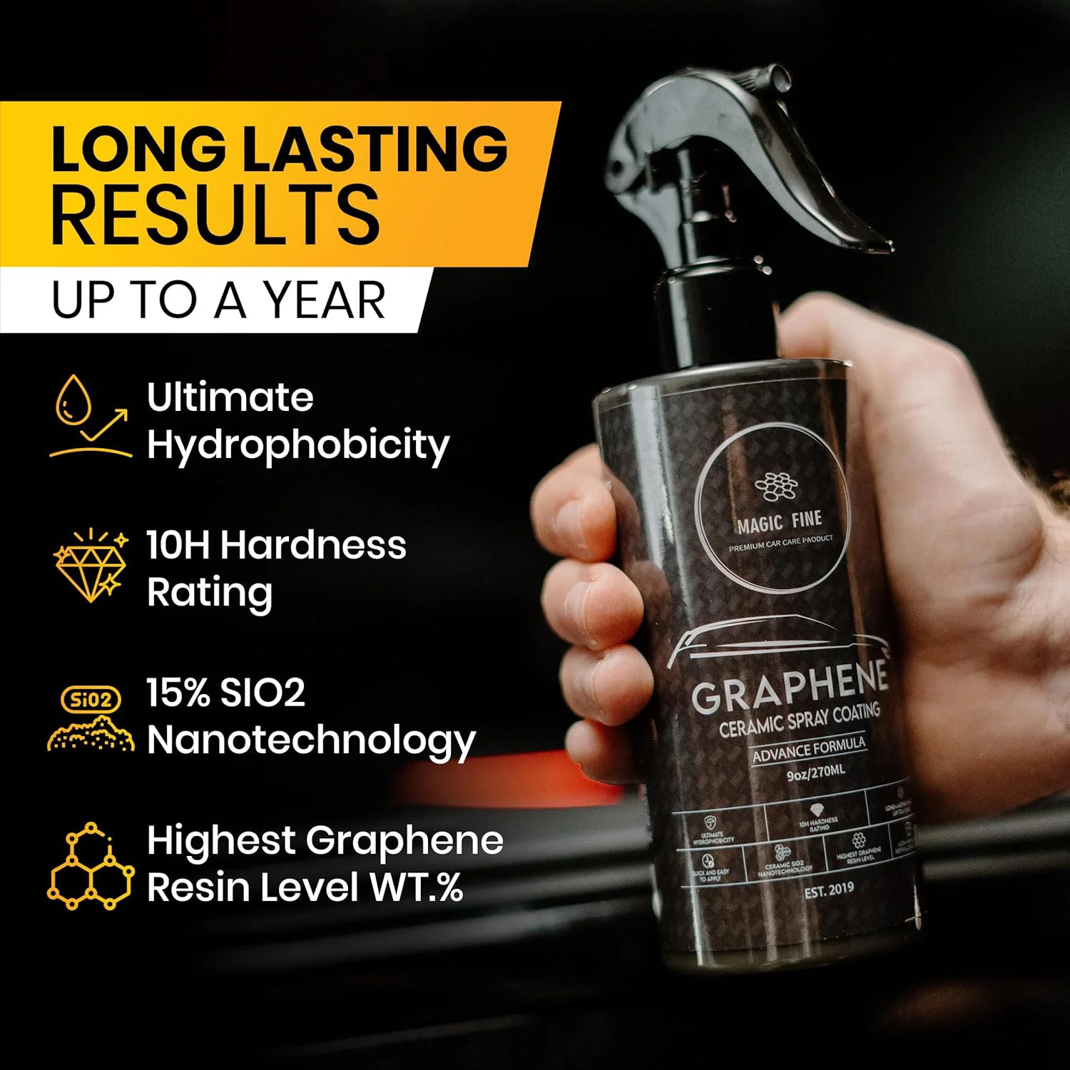 Grafeen keramische spraycoatin - Car Wax Ceramic Coating recensie en prijs