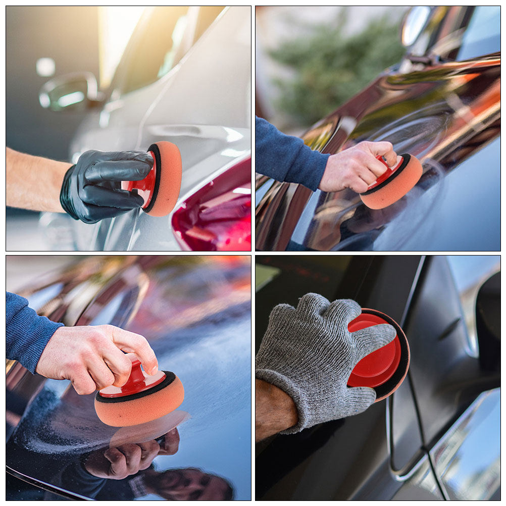 4-delige autowax-sponsset met  - Wax Applicator Pad recensie en prijs