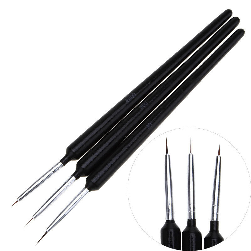 3-delige ultrafijne nagelkunst - Detailing Brush Set recensie en prijs