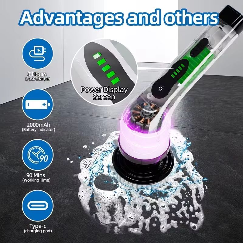 Draadloze elektrische spinscru - Car Cleaning Brush recensie en prijs