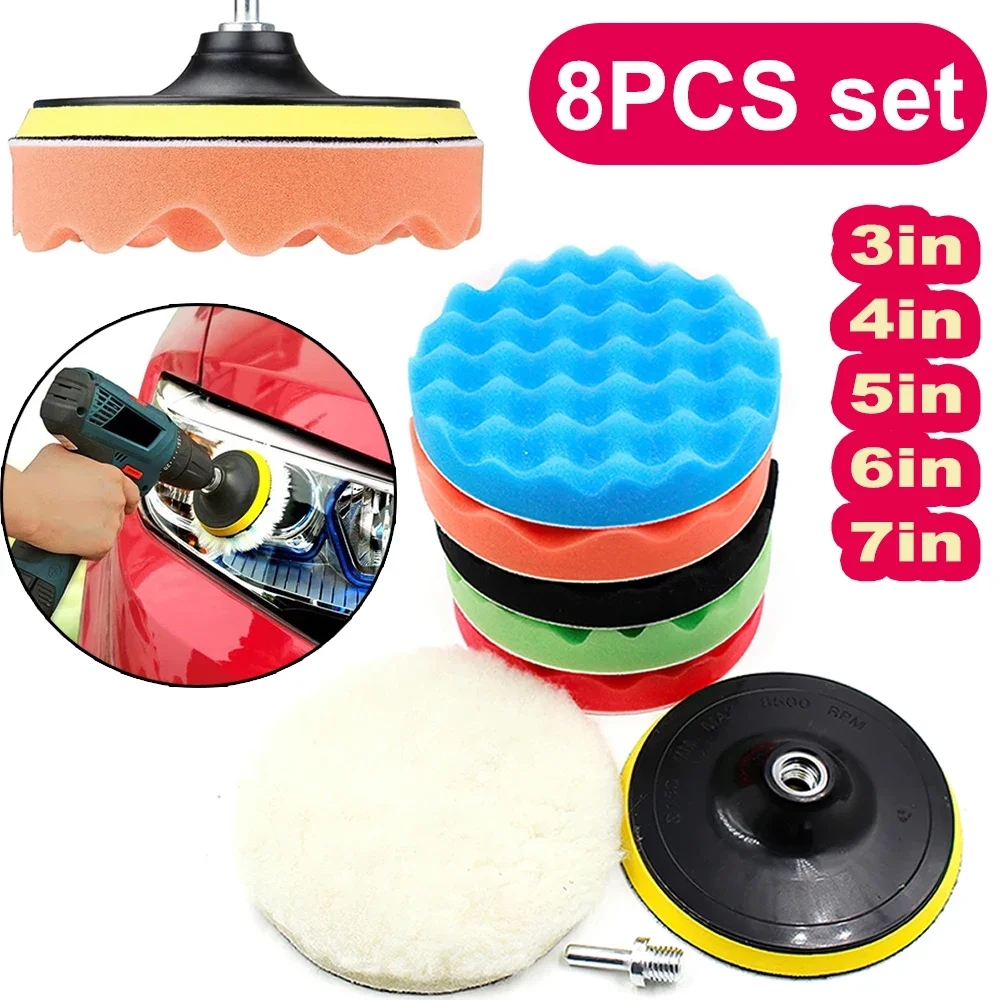 Nieuwe 8 Stuks Auto Polijsten  - Polish Pad Set Buffer recensie en prijs