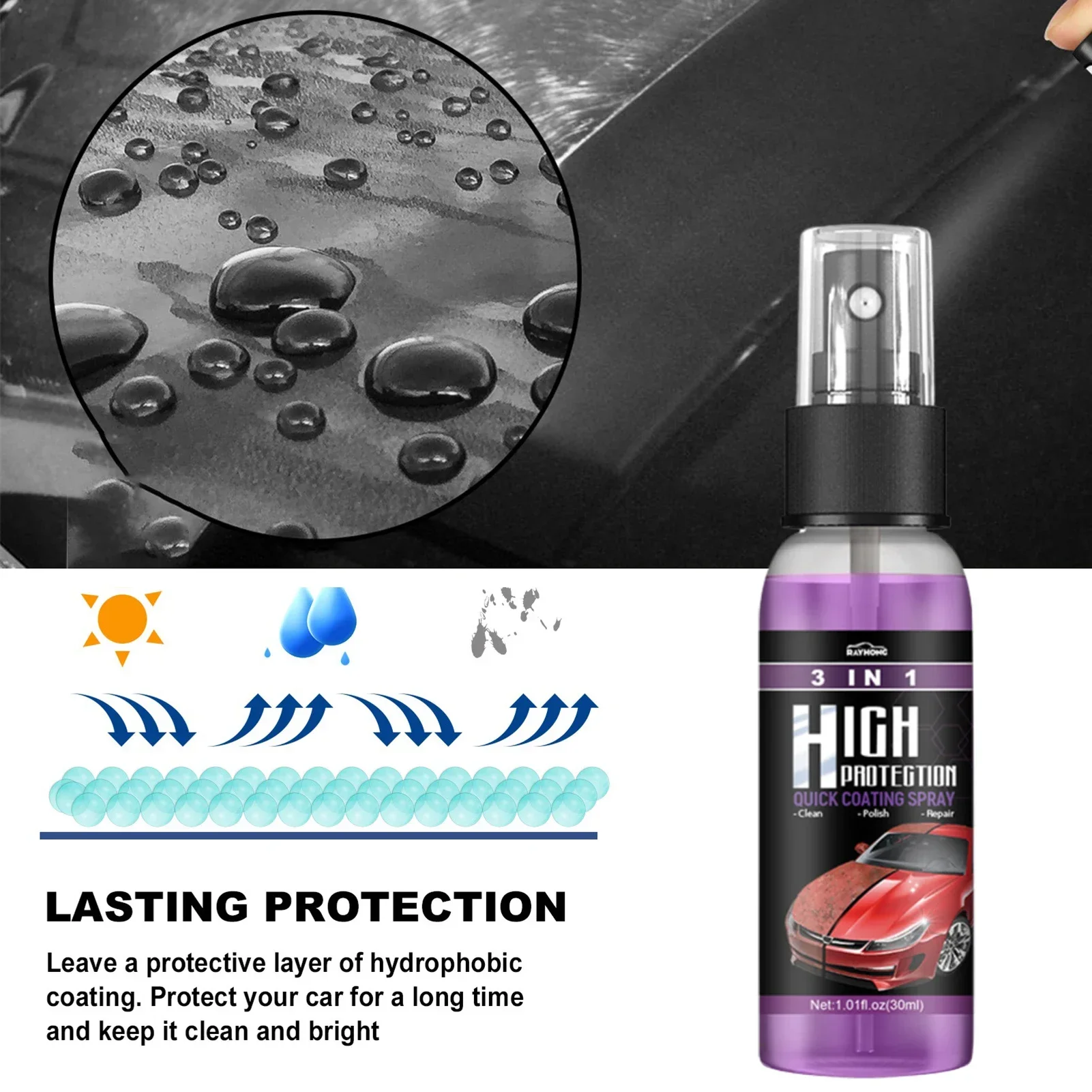 3-in-1 Auto Keramische Vloeiba - Car Wax Ceramic Coating recensie en prijs