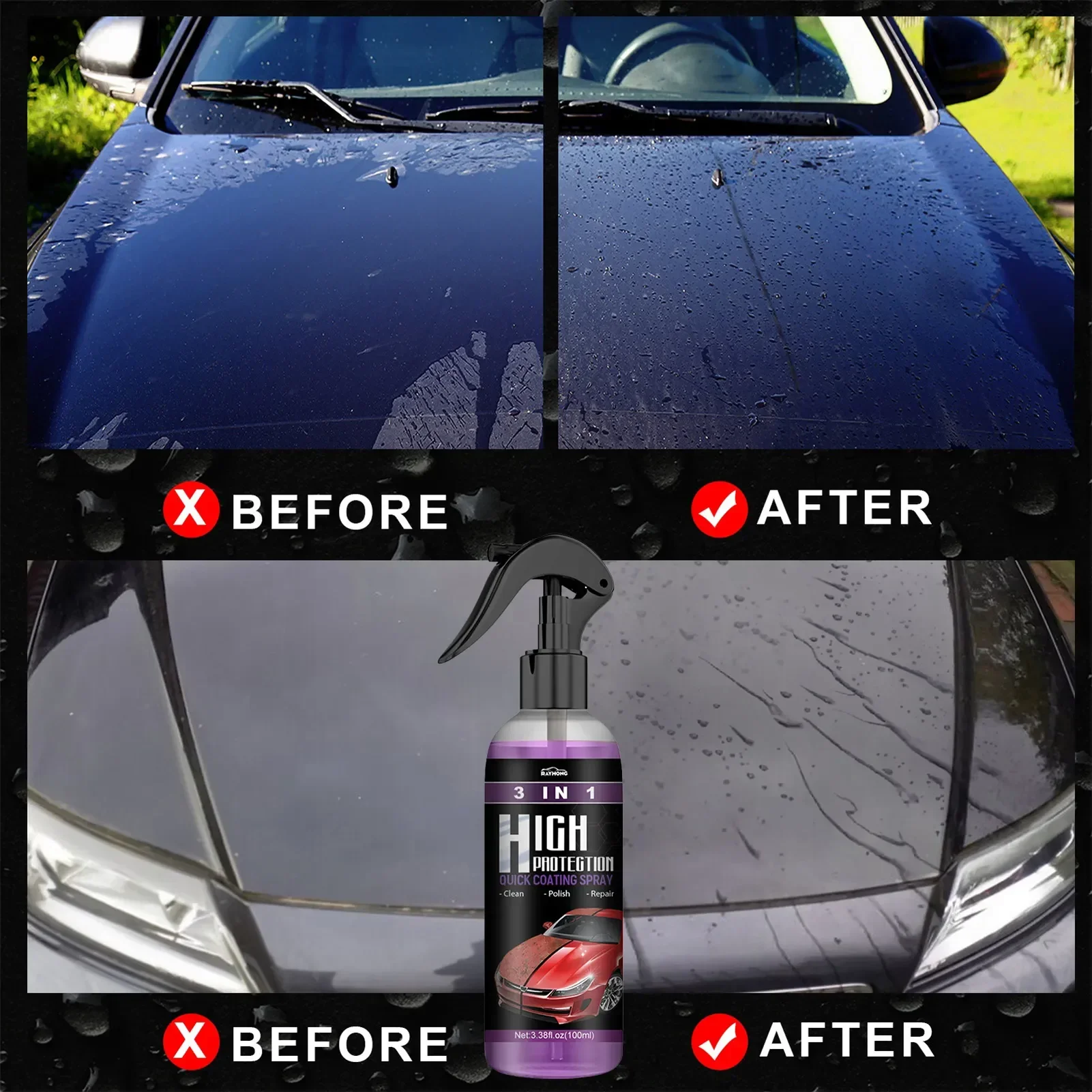 3-in-1 Auto Keramische Vloeiba - Car Wax Ceramic Coating recensie en prijs